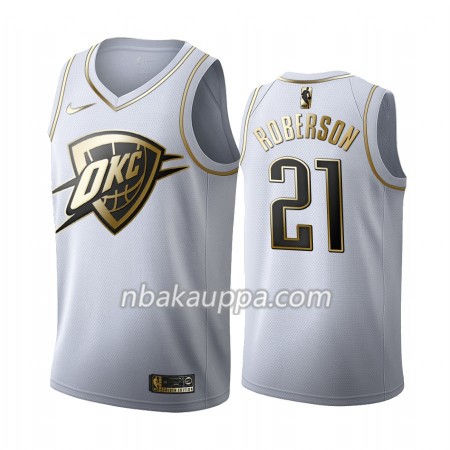 Oklahoma City Thunder Andre Roberson 21 Nike 2019-2020 Valkoinen Golden Edition Pelipaidat Swingman - Miesten